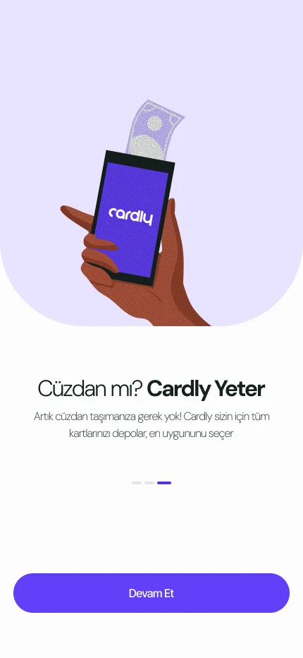 Cardly onboarding screen